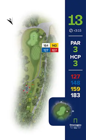 Greensgate Golf & Leisure Resort - Birdie karta 15